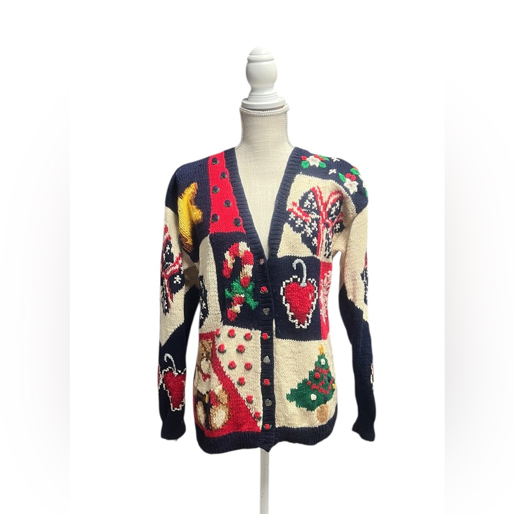 Eagle’s Eye cardigan sweater. Grandma core.